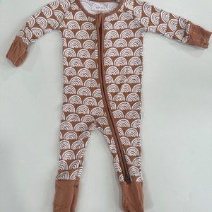 Little Sleepies Zippy - Rust Rainbows